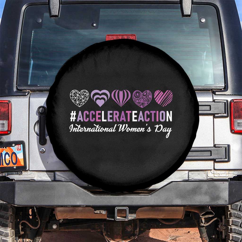International Women's Day 2025 Spare Tire Cover Accelerate Action IWD 8 March