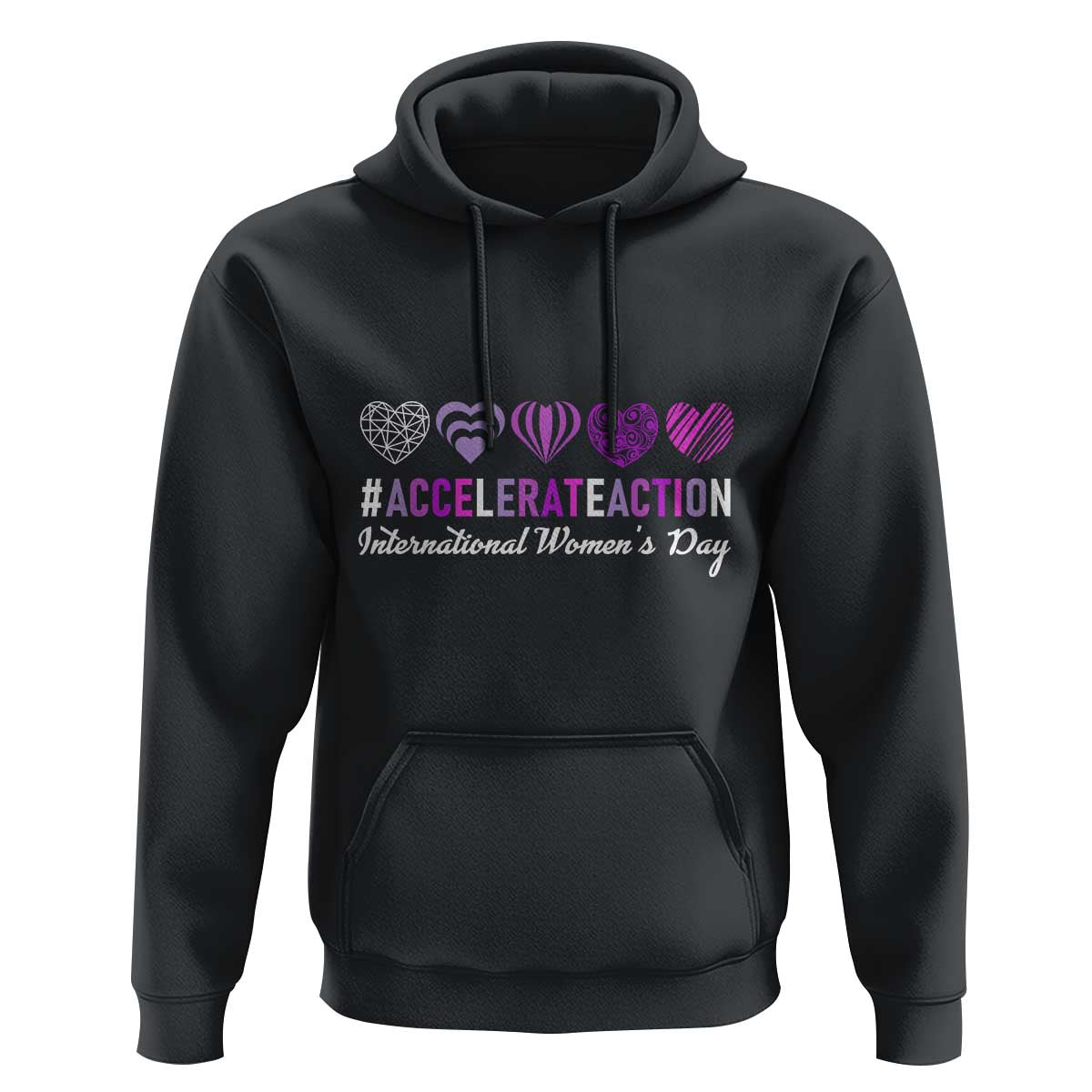 International Women's Day 2025 Hoodie Accelerate Action IWD 8 March