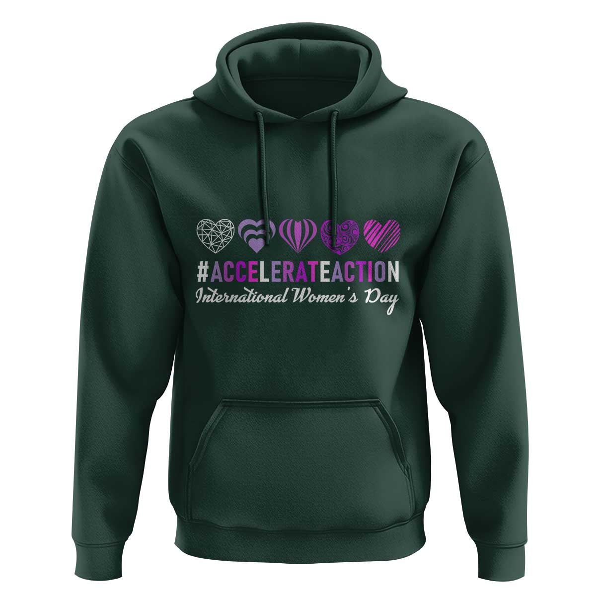 International Women's Day 2025 Hoodie Accelerate Action IWD 8 March