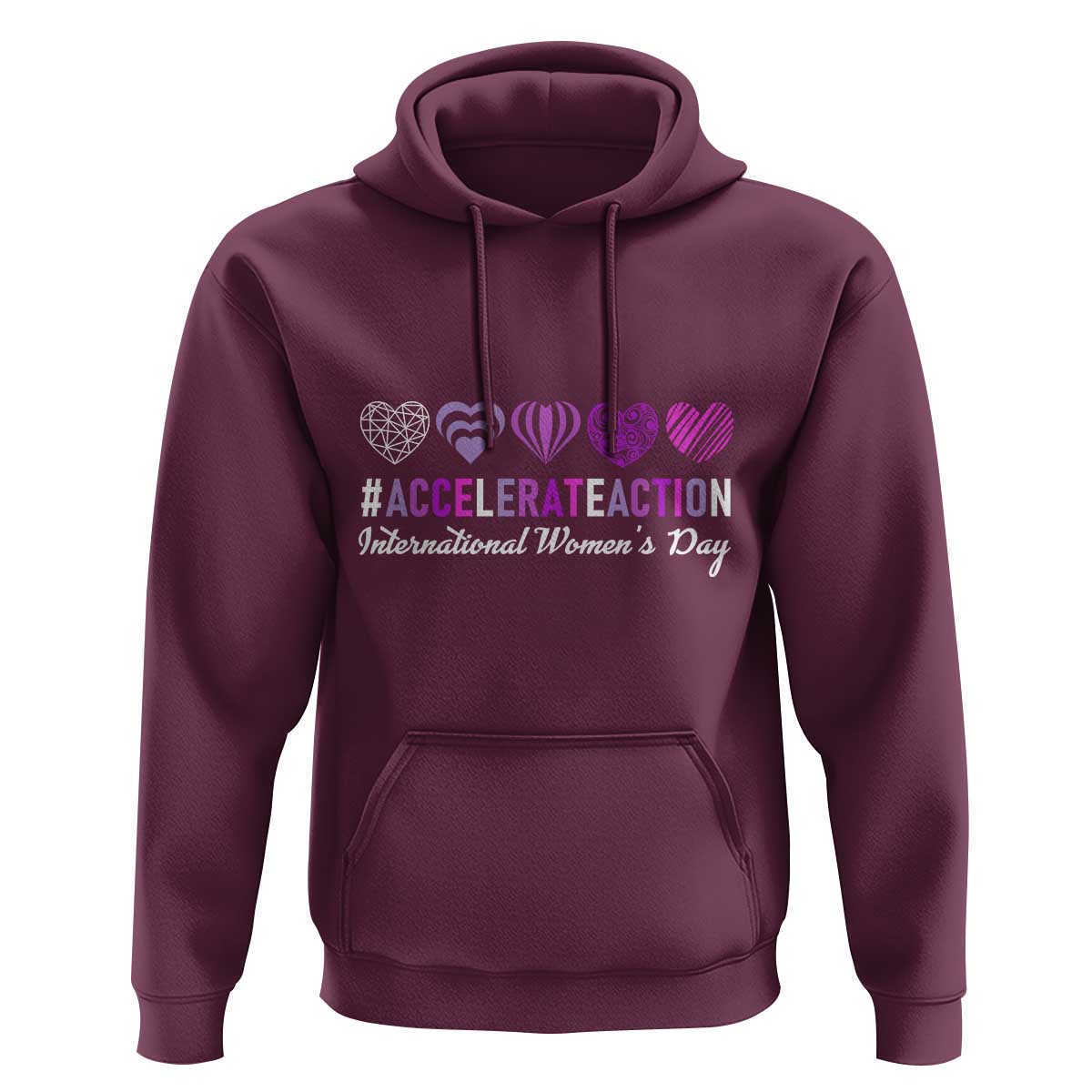 International Women's Day 2025 Hoodie Accelerate Action IWD 8 March