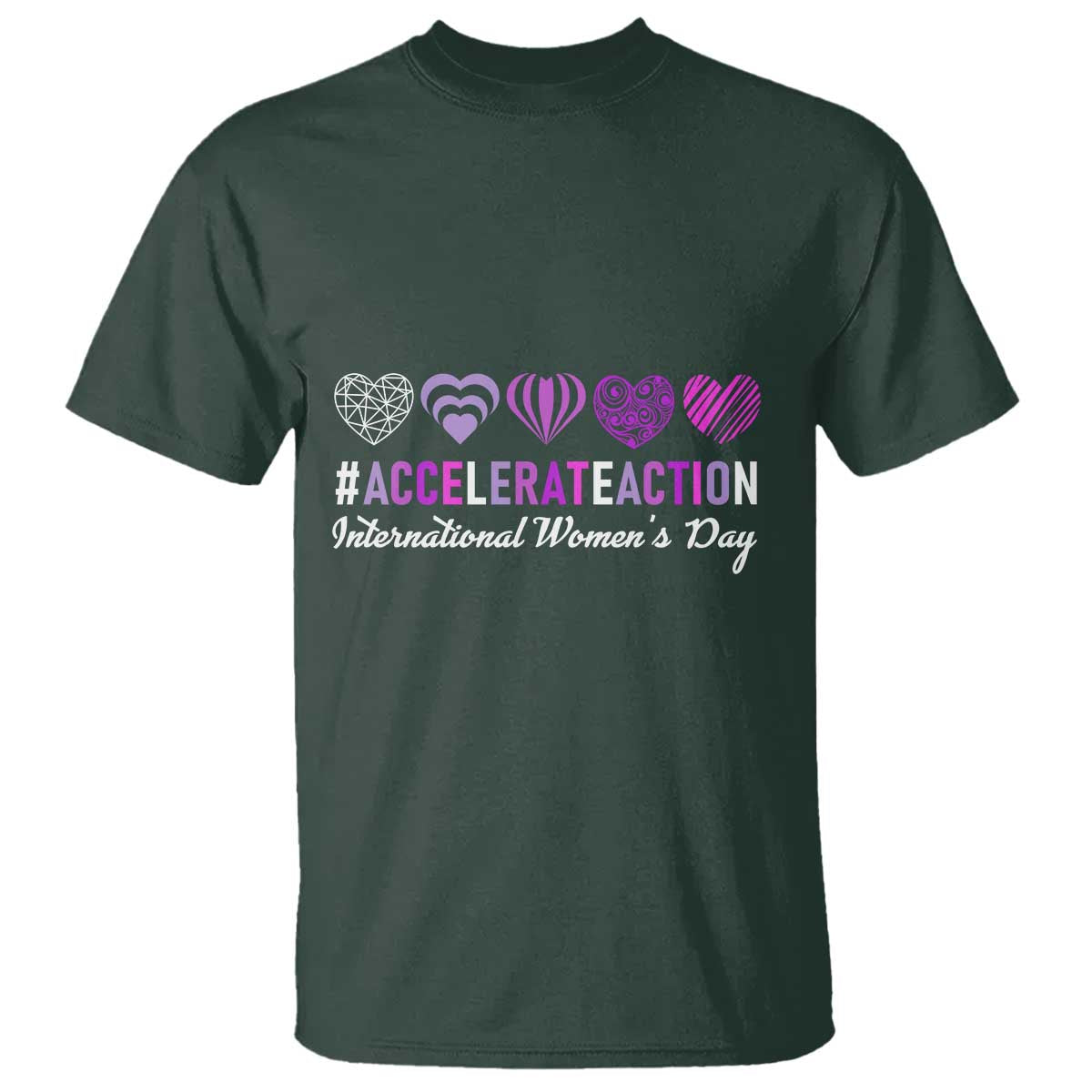 International Women's Day 2025 T Shirt Accelerate Action IWD 8 March