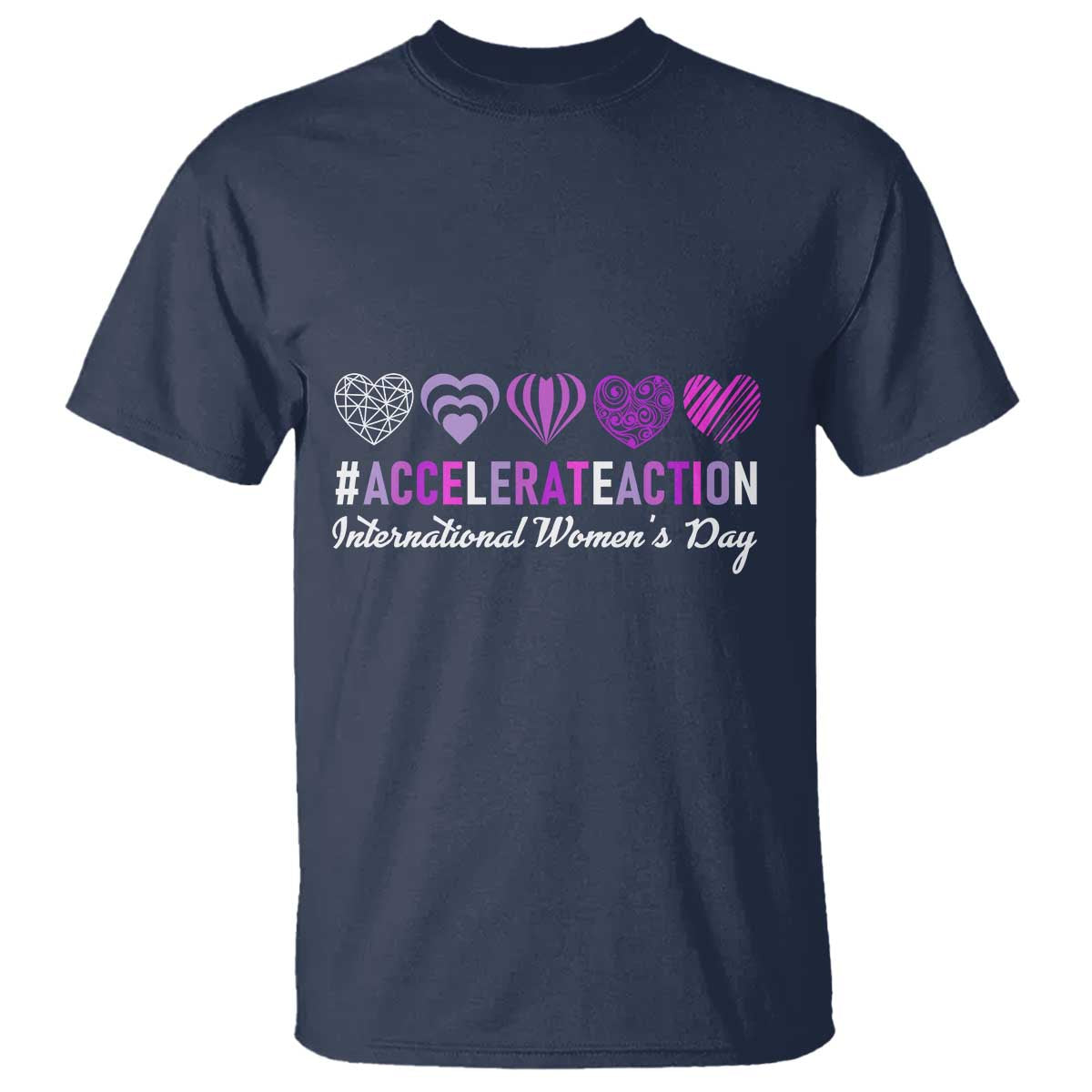 International Women's Day 2025 T Shirt Accelerate Action IWD 8 March