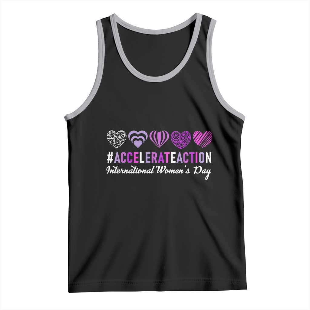 International Women's Day 2025 Tank Top Accelerate Action IWD 8 March