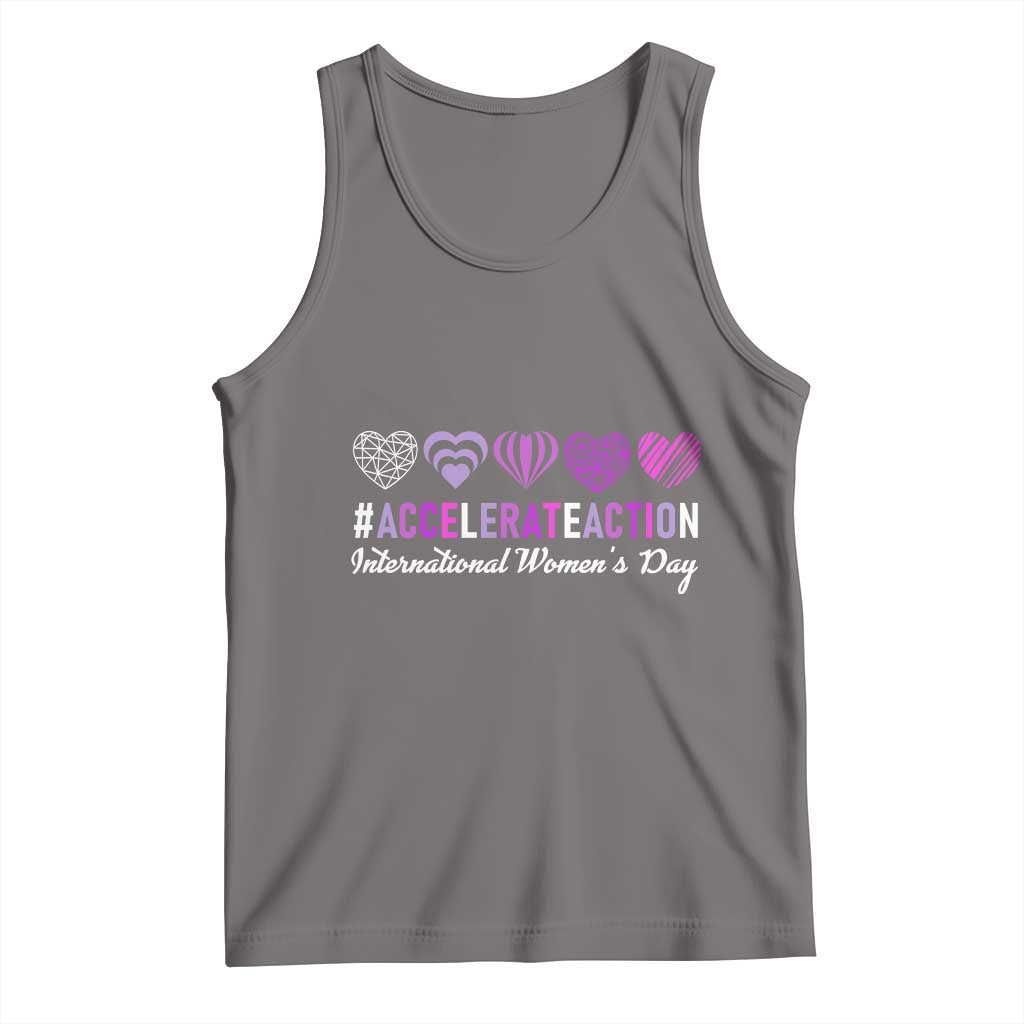 International Women's Day 2025 Tank Top Accelerate Action IWD 8 March
