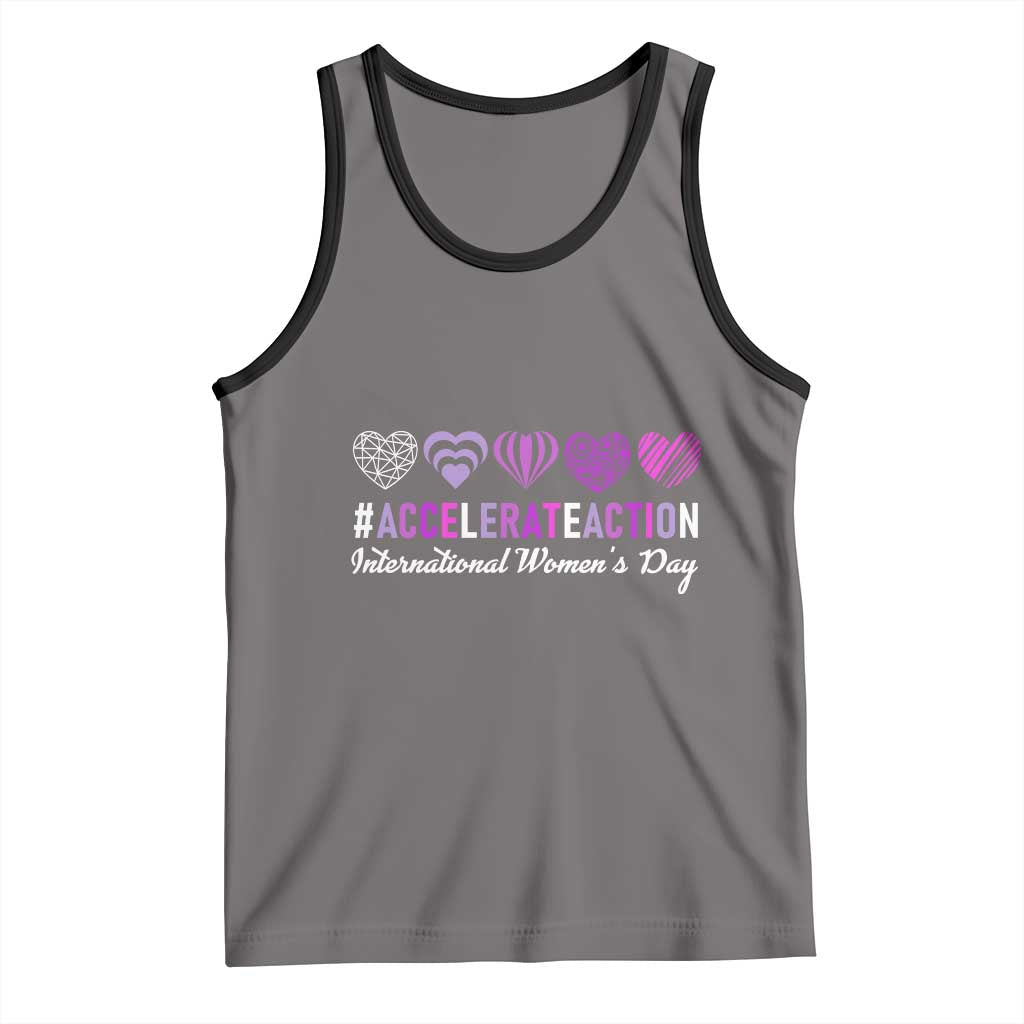 International Women's Day 2025 Tank Top Accelerate Action IWD 8 March