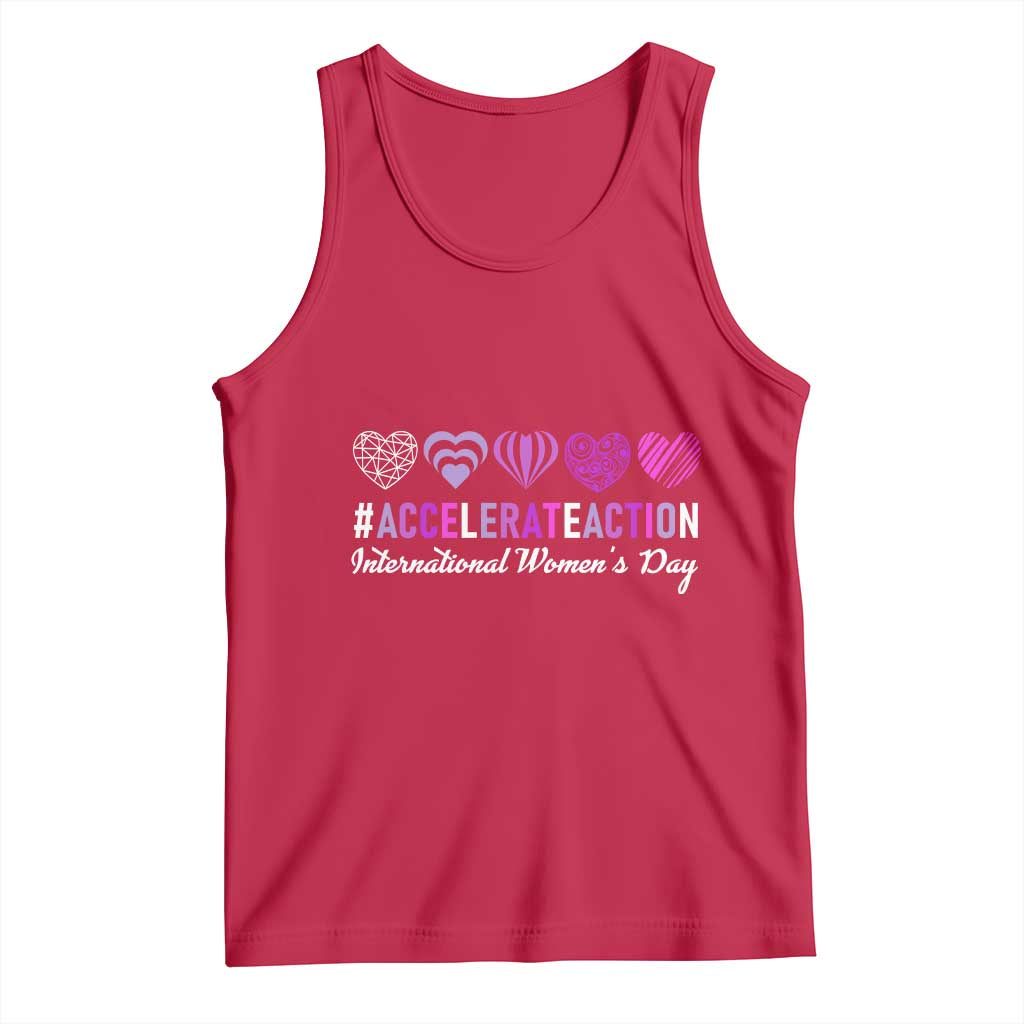 International Women's Day 2025 Tank Top Accelerate Action IWD 8 March