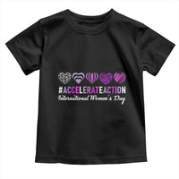 International Women's Day 2025 Toddler T Shirt Accelerate Action IWD 8 March