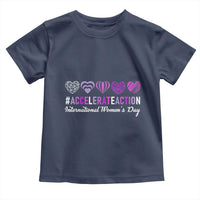 International Women's Day 2025 Toddler T Shirt Accelerate Action IWD 8 March