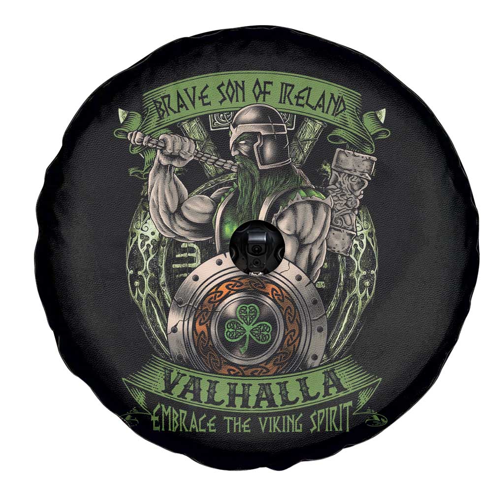 Irish Viking Spare Tire Cover Brave Son Of Ireland Valhalla Embrace The Viking Spirit