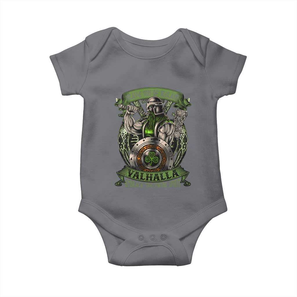 Irish Viking Baby Onesie Brave Son Of Ireland Valhalla Embrace The Viking Spirit