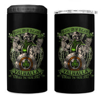 Irish Viking 4 in 1 Can Cooler Tumbler Brave Son Of Ireland Valhalla Embrace The Viking Spirit