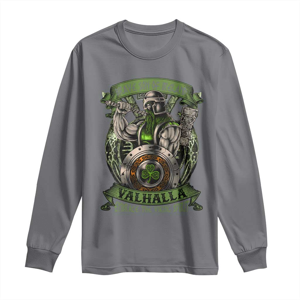Irish Viking Long Sleeve Shirt Brave Son Of Ireland Valhalla Embrace The Viking Spirit