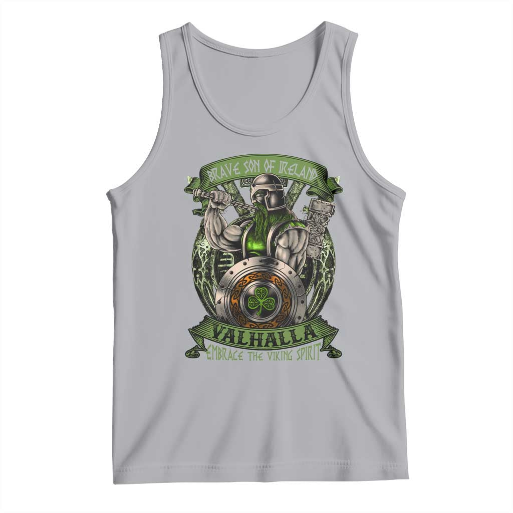 Irish Viking Tank Top Brave Son Of Ireland Valhalla Embrace The Viking Spirit