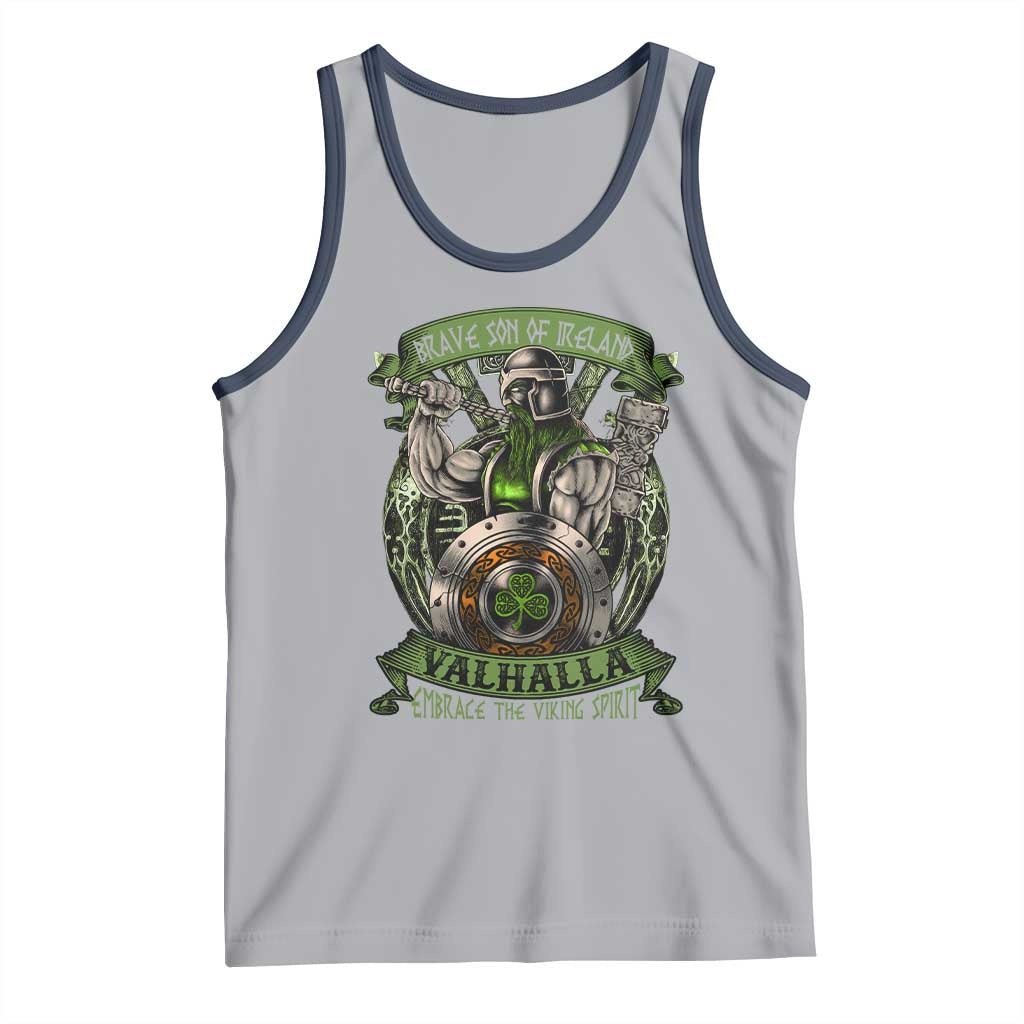 Irish Viking Tank Top Brave Son Of Ireland Valhalla Embrace The Viking Spirit