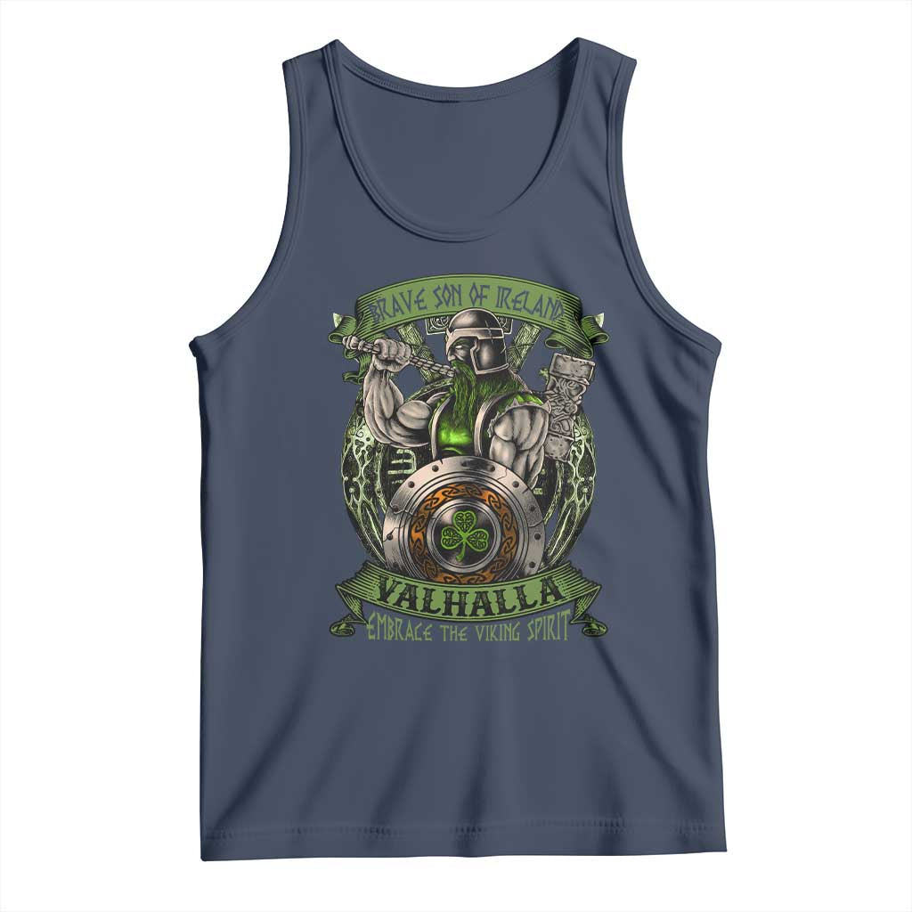 Irish Viking Tank Top Brave Son Of Ireland Valhalla Embrace The Viking Spirit