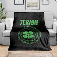 Funny St Patricks Day Pi Symbol Lover Throw Blanket Pirish 3,14 Pi Number Shamrock
