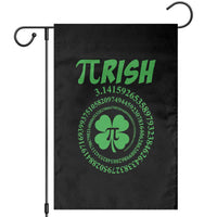 Funny St Patricks Day Pi Symbol Lover Garden Flag Pirish 3,14 Pi Number Shamrock