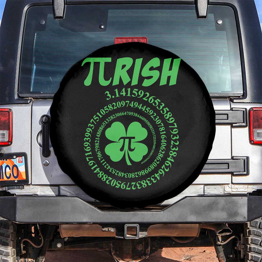 Funny St Patricks Day Pi Symbol Lover Spare Tire Cover Pirish 3,14 Pi Number Shamrock