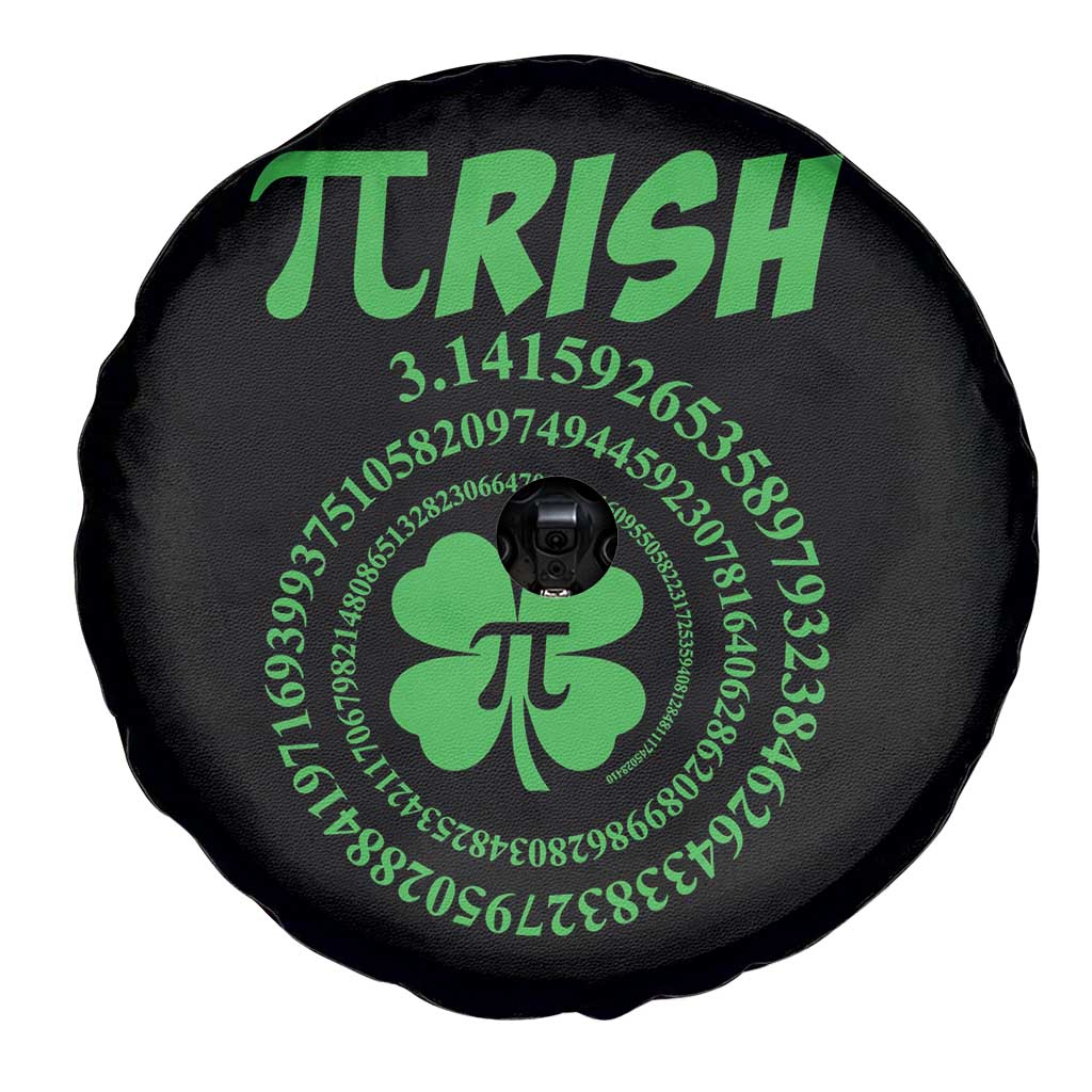 Funny St Patricks Day Pi Symbol Lover Spare Tire Cover Pirish 3,14 Pi Number Shamrock