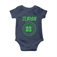 Funny St Patricks Day Pi Symbol Lover Baby Onesie Pirish 3,14 Pi Number Shamrock