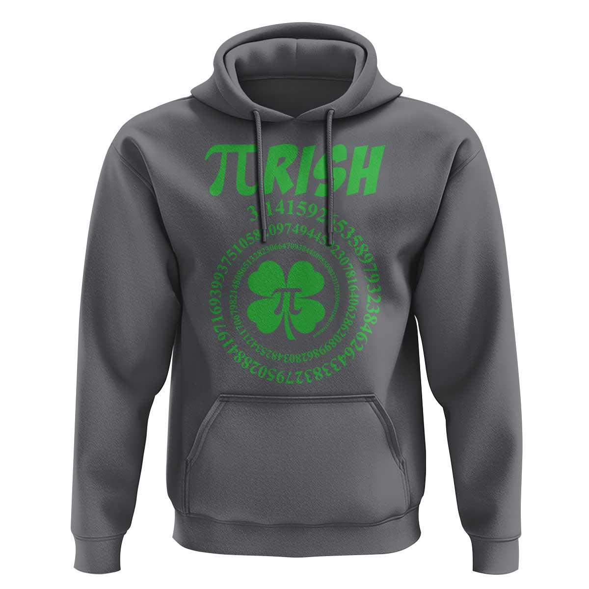 Funny St Patricks Day Pi Symbol Lover Hoodie Pirish 3,14 Pi Number Shamrock