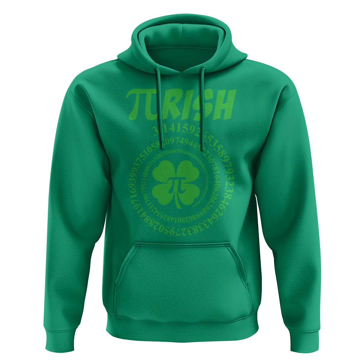 Funny St Patricks Day Pi Symbol Lover Hoodie Pirish 3,14 Pi Number Shamrock