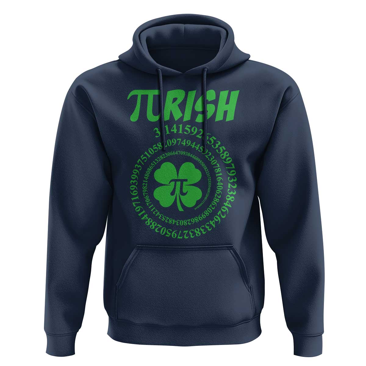 Funny St Patricks Day Pi Symbol Lover Hoodie Pirish 3,14 Pi Number Shamrock