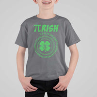 Funny St Patricks Day Pi Symbol Lover T Shirt For Kid Pirish 3,14 Pi Number Shamrock