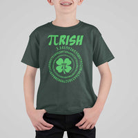 Funny St Patricks Day Pi Symbol Lover T Shirt For Kid Pirish 3,14 Pi Number Shamrock