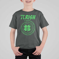 Funny St Patricks Day Pi Symbol Lover T Shirt For Kid Pirish 3,14 Pi Number Shamrock