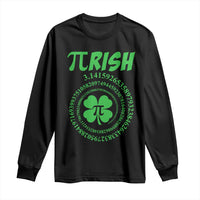 Funny St Patricks Day Pi Symbol Lover Long Sleeve Shirt Pirish 3,14 Pi Number Shamrock