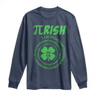 Funny St Patricks Day Pi Symbol Lover Long Sleeve Shirt Pirish 3,14 Pi Number Shamrock
