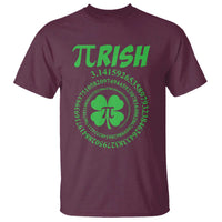Funny St Patricks Day Pi Symbol Lover T Shirt Pirish 3,14 Pi Number Shamrock