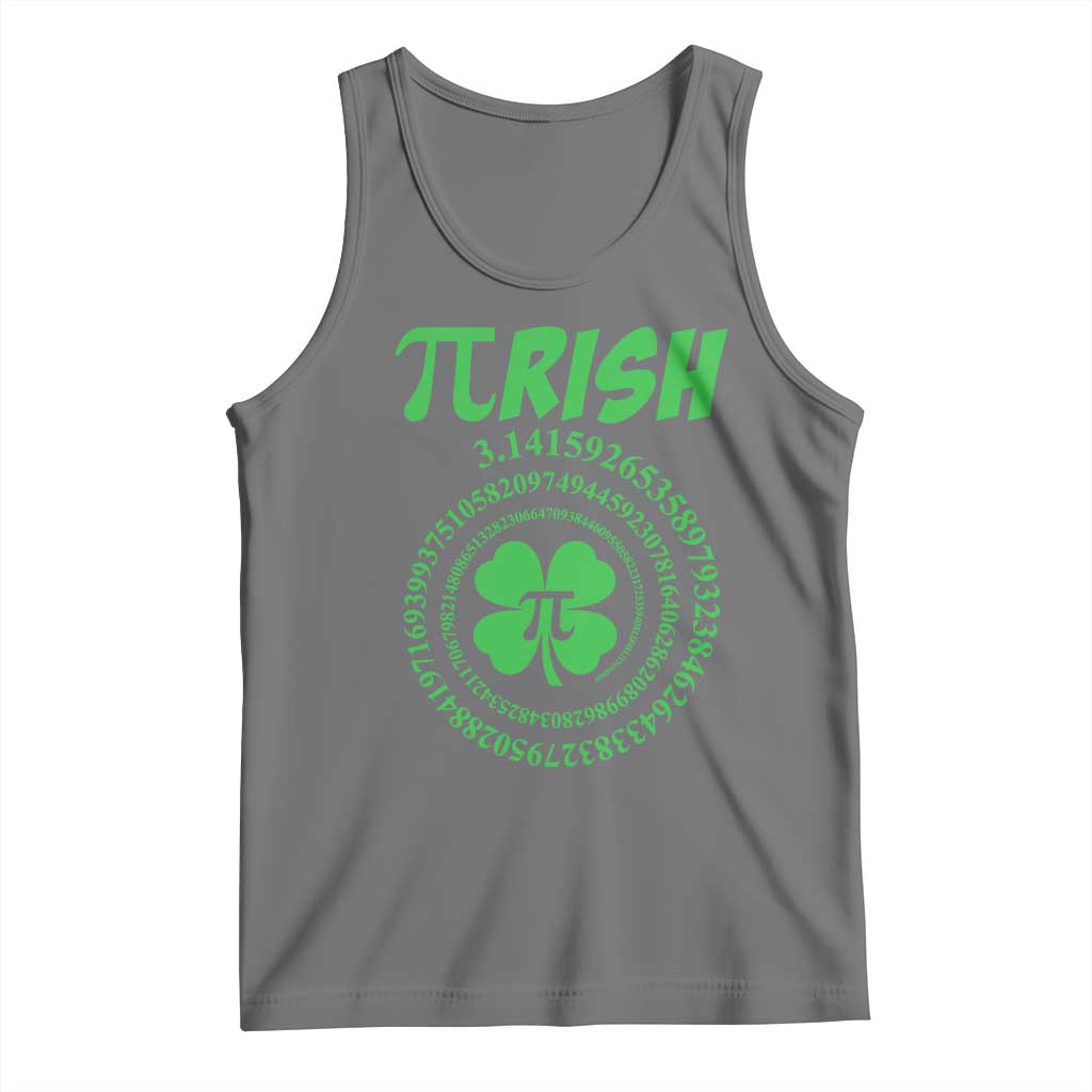 Funny St Patricks Day Pi Symbol Lover Tank Top Pirish 3,14 Pi Number Shamrock