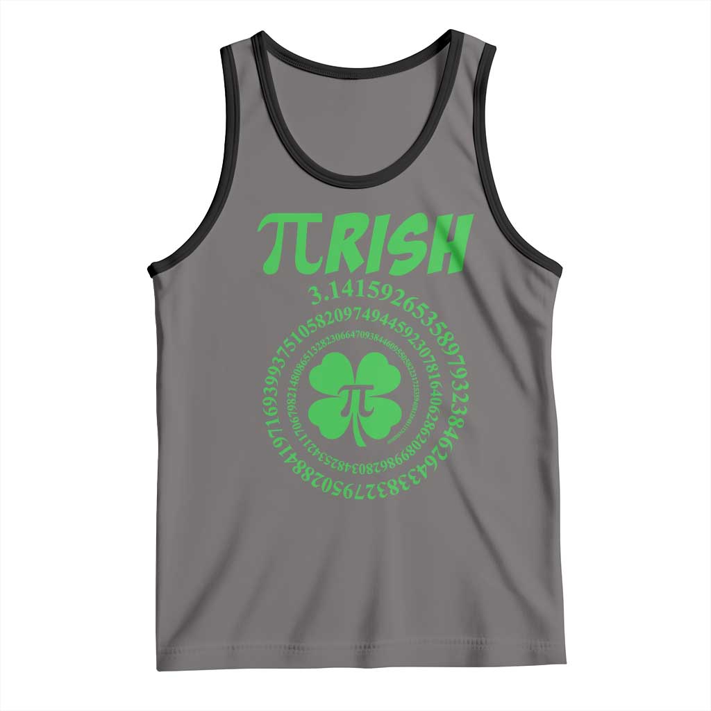 Funny St Patricks Day Pi Symbol Lover Tank Top Pirish 3,14 Pi Number Shamrock