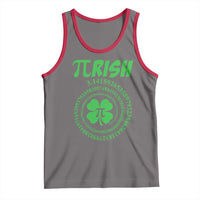 Funny St Patricks Day Pi Symbol Lover Tank Top Pirish 3,14 Pi Number Shamrock