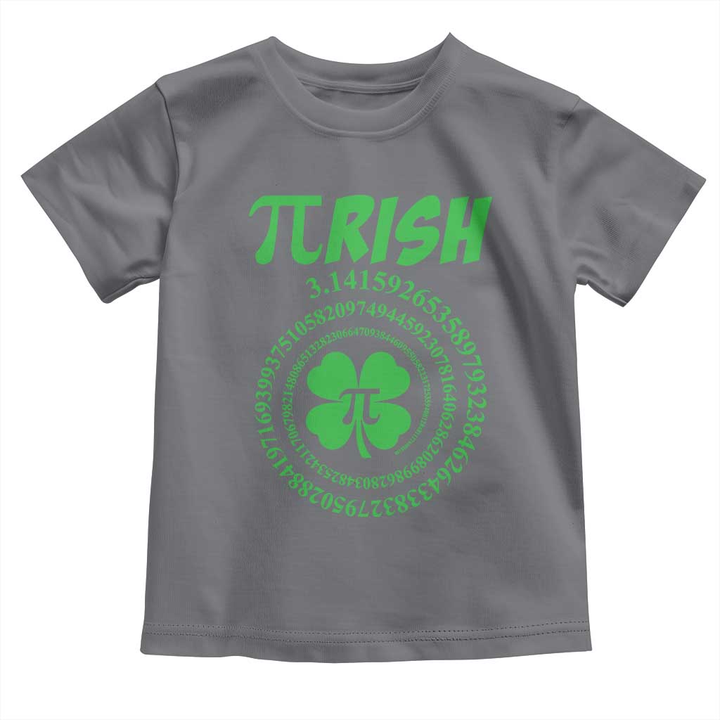 Funny St Patricks Day Pi Symbol Lover Toddler T Shirt Pirish 3,14 Pi Number Shamrock