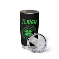 Funny St Patricks Day Pi Symbol Lover Tumbler Cup Pirish 3,14 Pi Number Shamrock