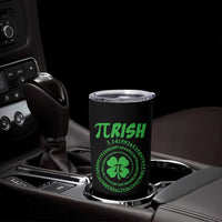 Funny St Patricks Day Pi Symbol Lover Tumbler Cup Pirish 3,14 Pi Number Shamrock