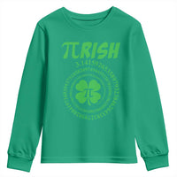 Funny St Patricks Day Pi Symbol Lover Youth Sweatshirt Pirish 3,14 Pi Number Shamrock