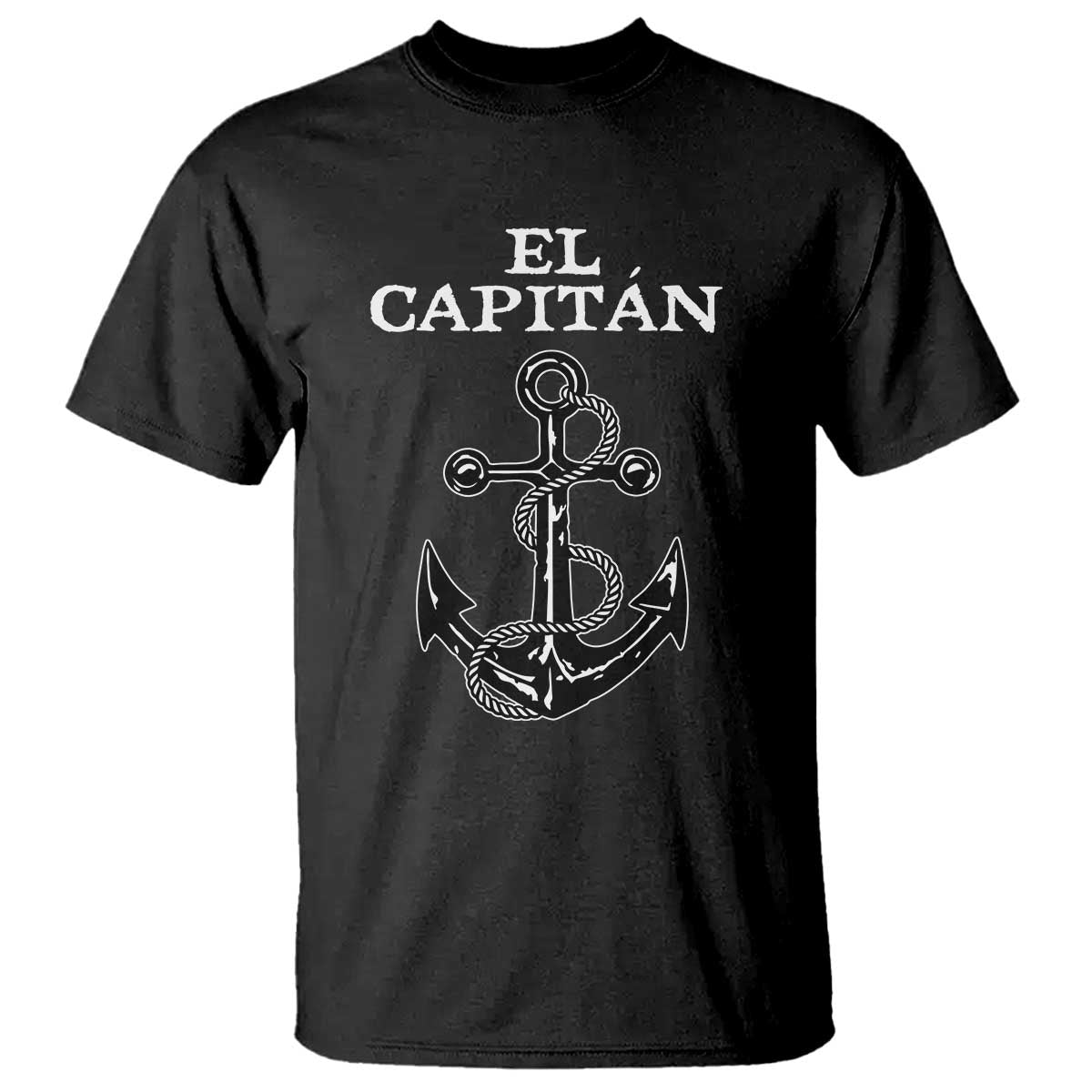 El Capitan Boating Captain T Shirt Funny Boat Sailing Vintage Anchor
