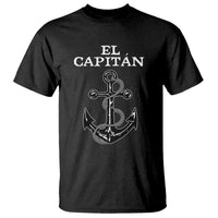 El Capitan Boating Captain T Shirt Funny Boat Sailing Vintage Anchor