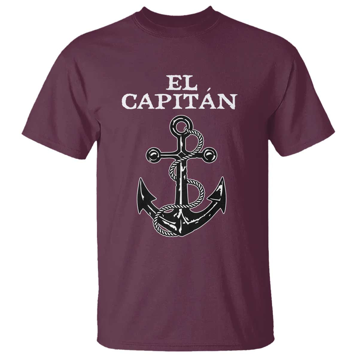 El Capitan Boating Captain T Shirt Funny Boat Sailing Vintage Anchor