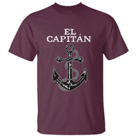 El Capitan Boating Captain T Shirt Funny Boat Sailing Vintage Anchor
