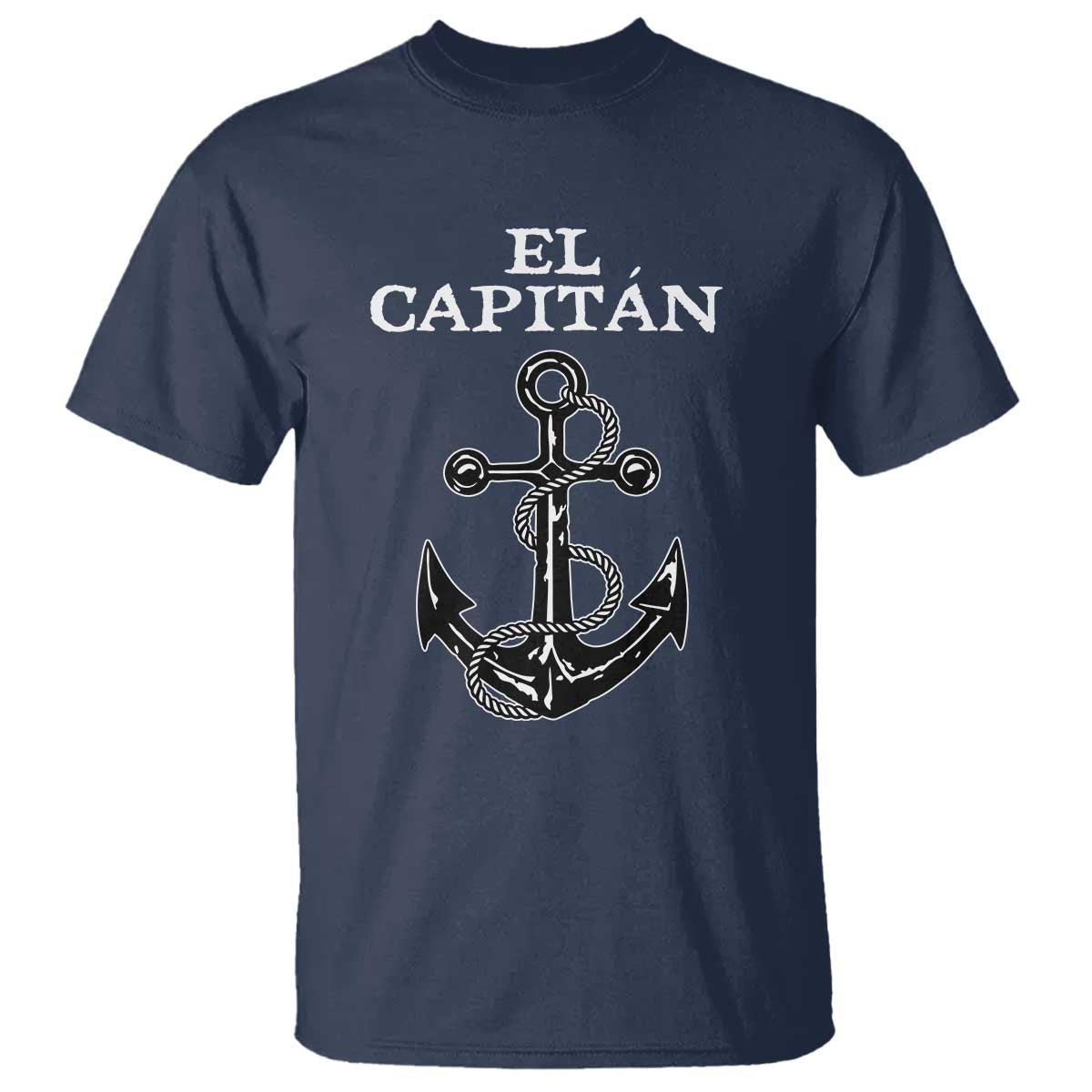 El Capitan Boating Captain T Shirt Funny Boat Sailing Vintage Anchor