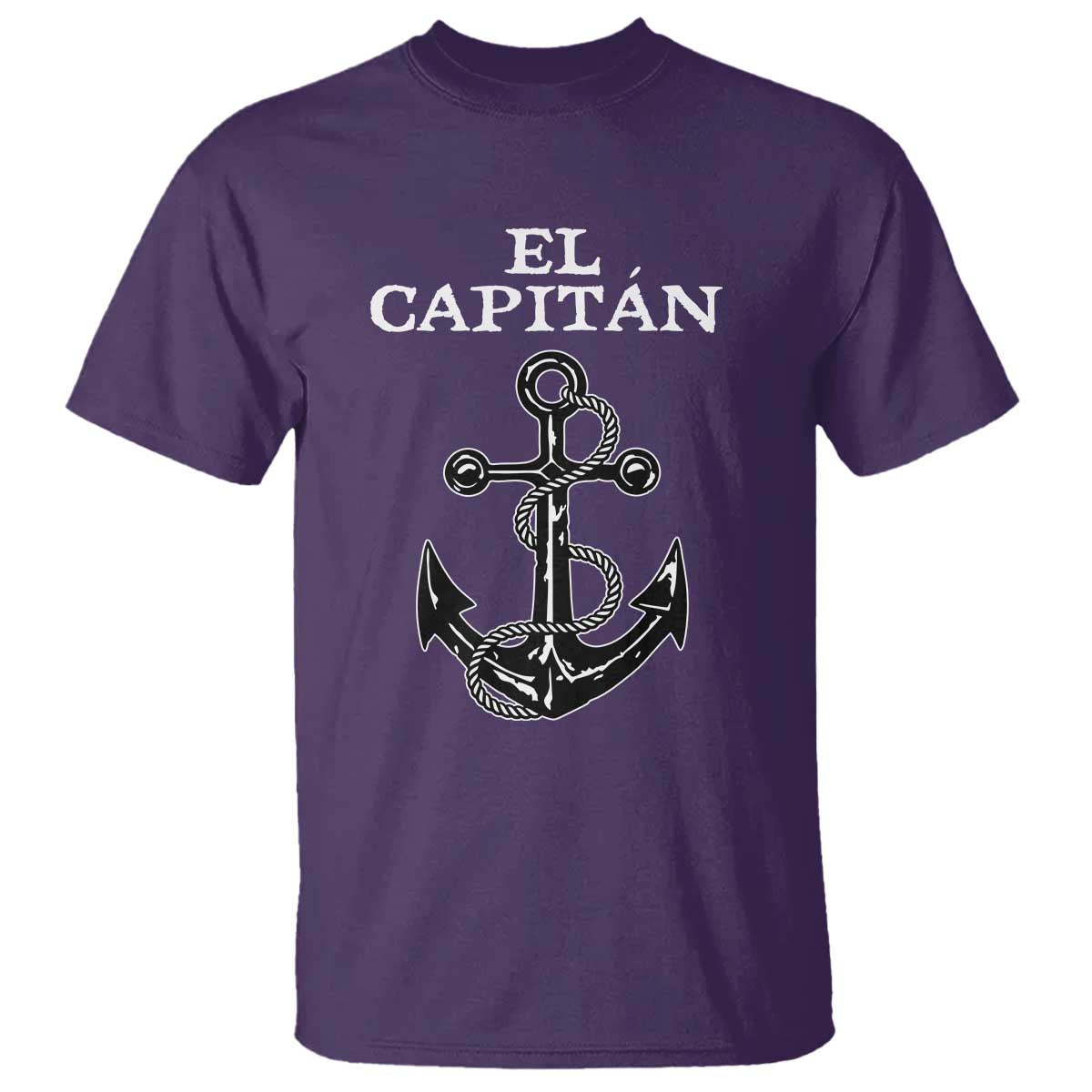 El Capitan Boating Captain T Shirt Funny Boat Sailing Vintage Anchor