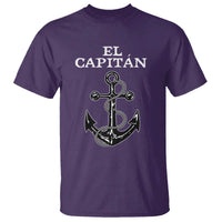 El Capitan Boating Captain T Shirt Funny Boat Sailing Vintage Anchor