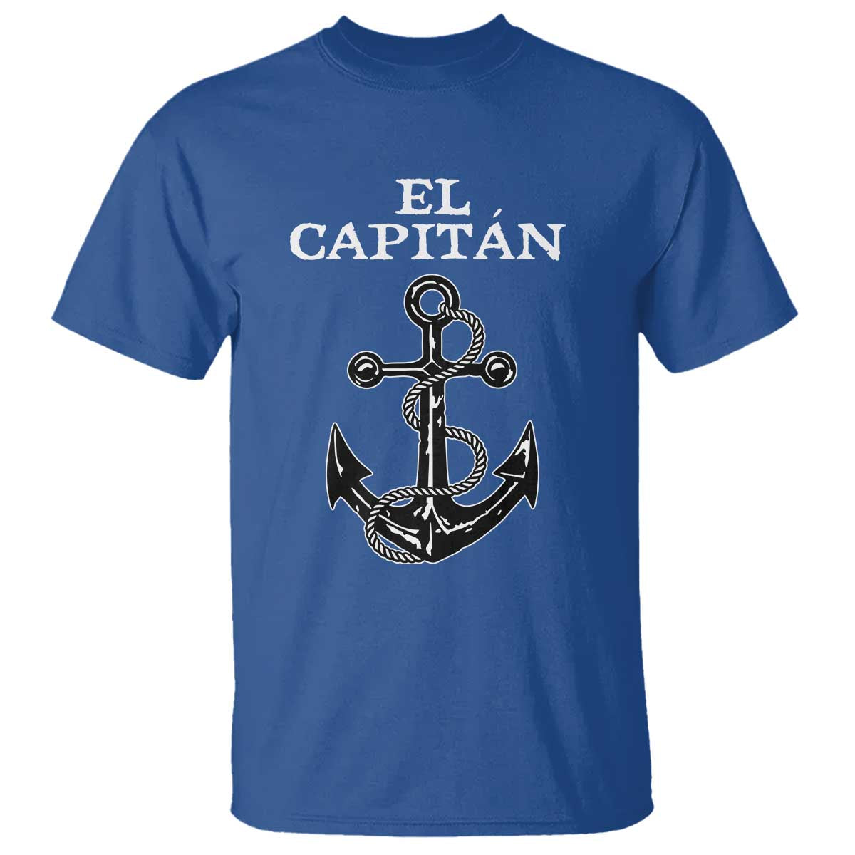 El Capitan Boating Captain T Shirt Funny Boat Sailing Vintage Anchor