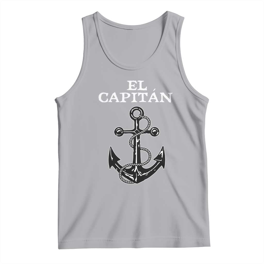 El Capitan Boating Captain Tank Top Funny Boat Sailing Vintage Anchor