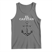 El Capitan Boating Captain Tank Top Funny Boat Sailing Vintage Anchor